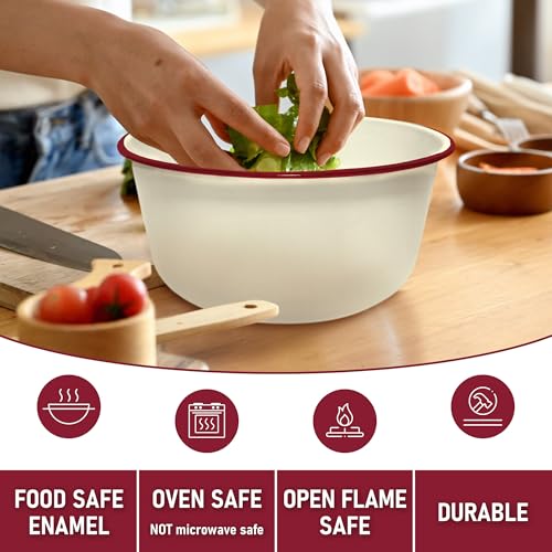 Tazón grande de metal para cocina y camping miniatura 4