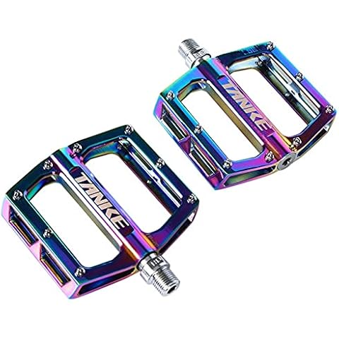 NICOLIE Oil Slick Mountainbike Pedale MTB Plattkompatibel Cover