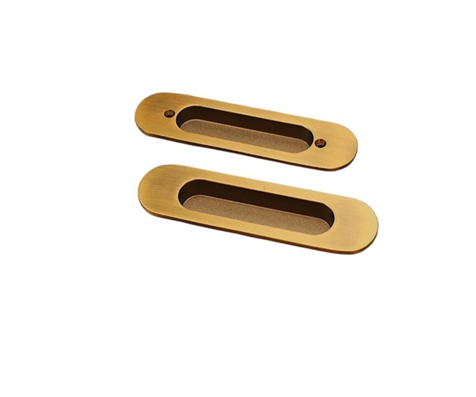 NYRXRYTCA Chinese Retro Sliding Door Lock Indoor Cabinet Wooden Door Double-Sided Sliding Door Lock Bathroom Balcony Flat Push Button European Style(Engineering KS13 yellow bronze)
