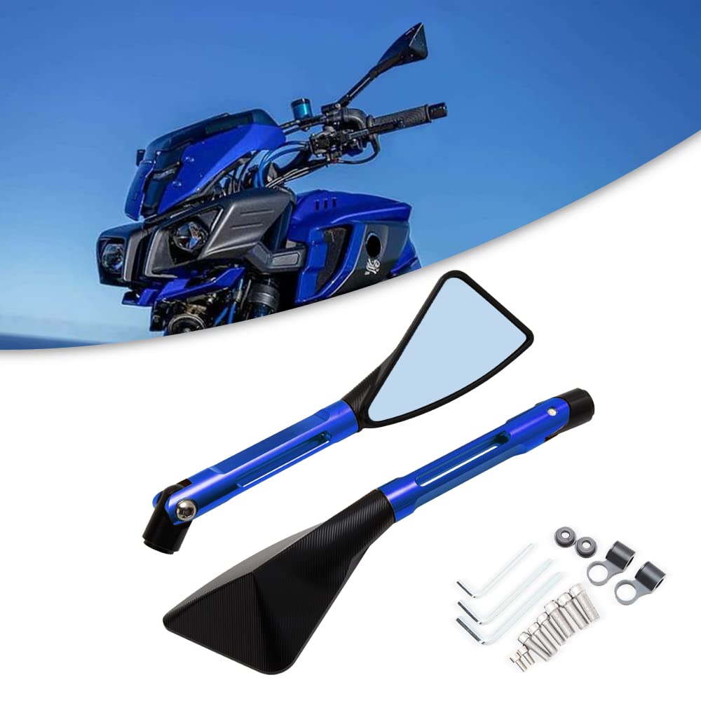 DREAMIZER Motorcycle Triangle Rear View Mirror CNC Aluminum