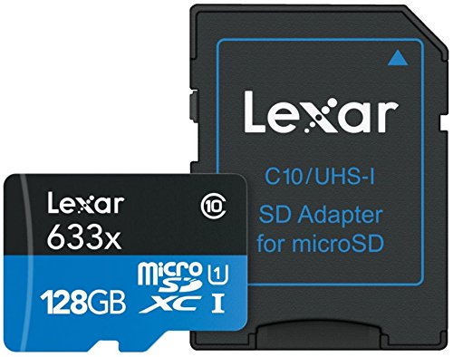 Lexar High-Performance 633x microSDXC UHS-1 Memory Card, 128GB