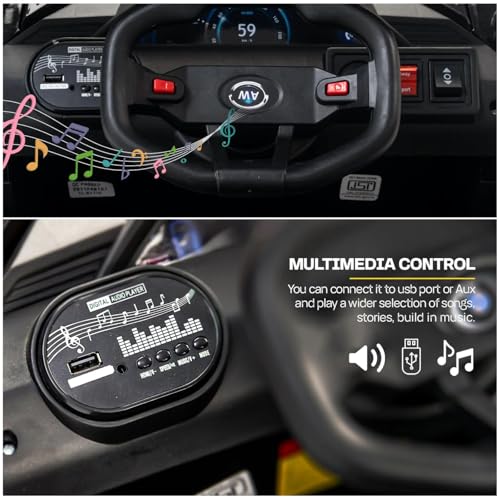 Image of Driving EV Cars for 1, 2, 3, 4, 5, 6 Years | Remote + Steering + Mobile App Control | Kids Jeeps (Entery Level Jeeps [2-6 Years] GT1, Red)