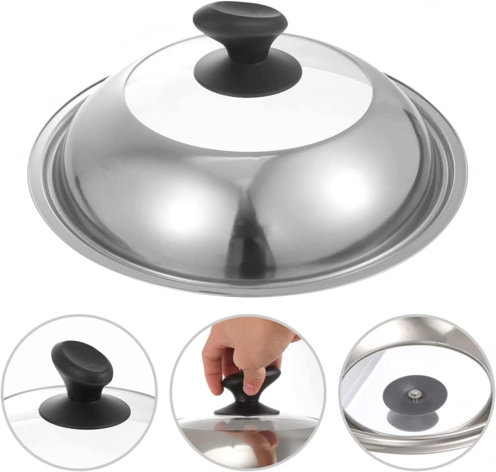Coperchio Universale Coperchio della Padella Coperchio della Padella Visibile Coperchi delle Pentole Coperchio della Cupola di Cottura Coperchi Universali per Pentole in Vetro, 42 cm
