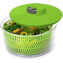 ROPE SALAD DRYER WITH STOP, GREEN - 4L