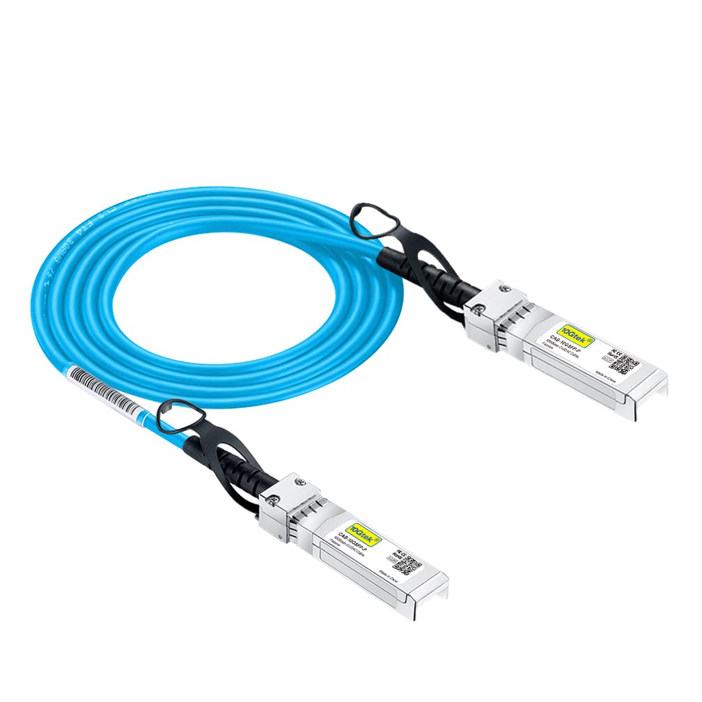 [Blue] Colored 10G SFP+ DAC Cable - Twinax SFP Cable for Cisco SFP-H10GB-CU1.5M, Ubiquiti UniFi, D-Link, Supermicro, Netgear, Mikrotik, Fortinet, 1.5-Meter(4.92ft)-image-42