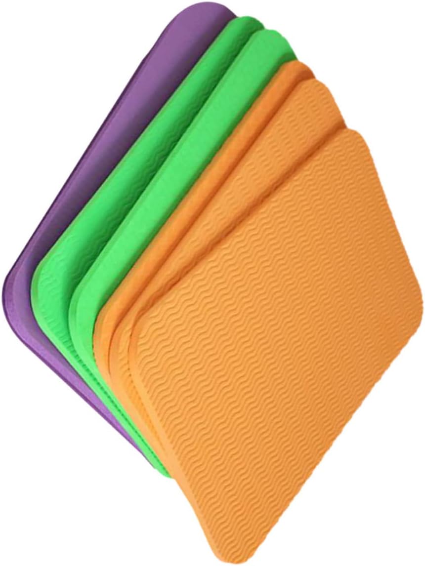 10PCS Tpe Yoga Knee Pads Thick Cushions for Knees Elbows Comfortable Fitness Floor Mats for Yoga Gym Workouts Portable Sitting and Kneeling Support Random Colors Random Color