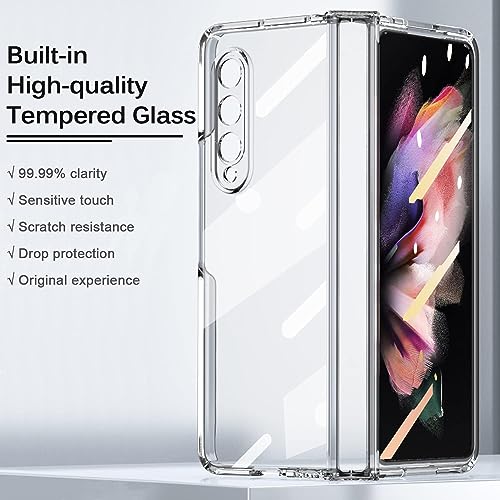 Image of Humble (TPU + Poly Carbonate | Crystal Clear Back Cover Compatible with Samsung Galaxy Z Fold 4 Back Cover Scratch-Resistant Shockproof Smooth Feel Back Cover Compatible Samsung Galaxy Fold 4