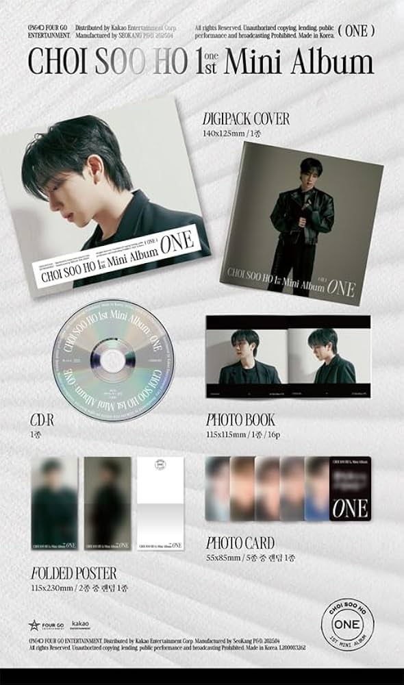 Amazon.co.jp: チェ・スホ - 1st ミニアルバム 「ONE」 Digipack