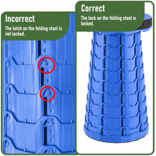 Image of Doseno Collapsible Stool, Foldable Portable Stool for Adults, 1-Pack