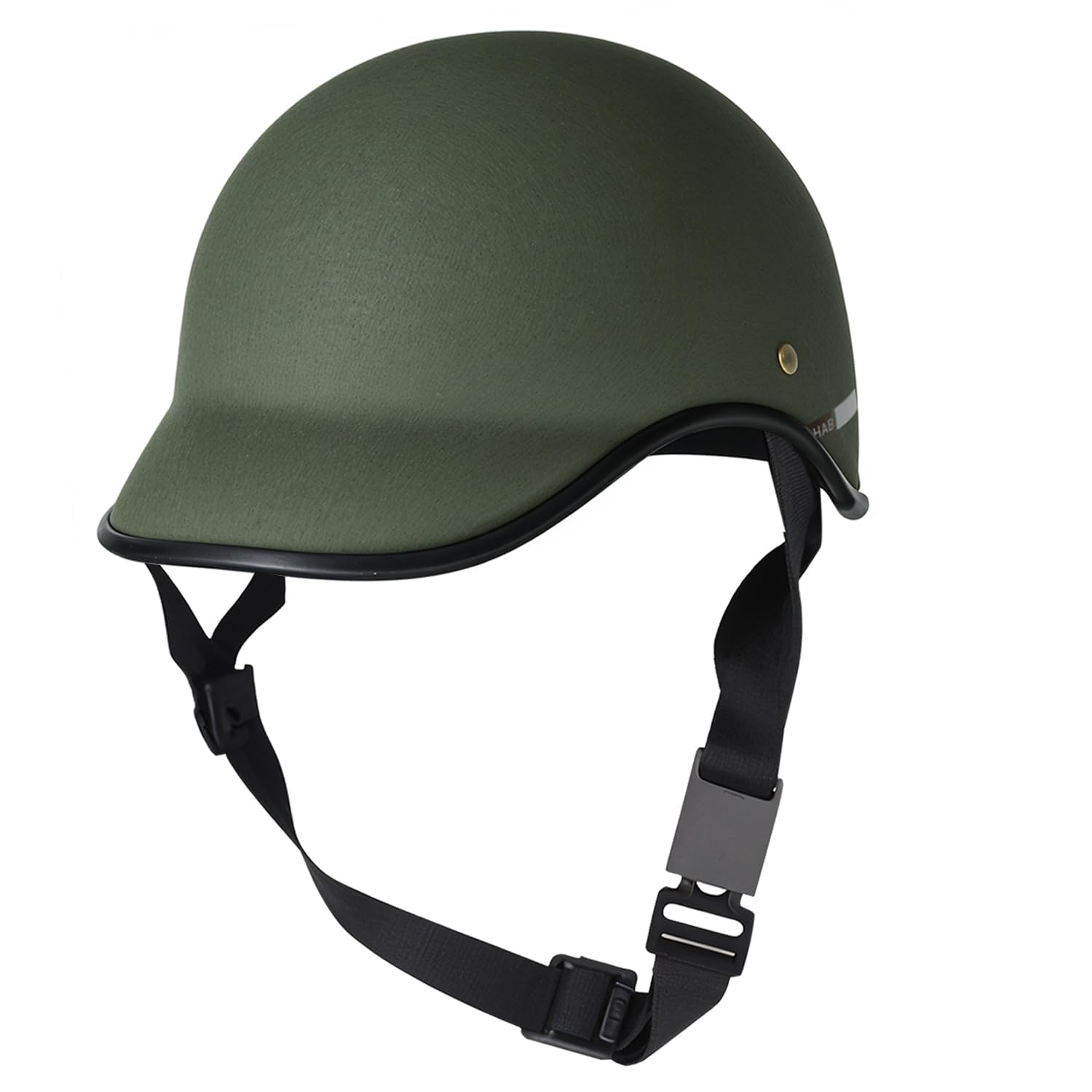 Viscous Open Face Protective Helmet | Size M - Green | Half Cap Riding Safety Gear | Lightweight Structure | Comfortable Fit with Adjustable Strap-image-22