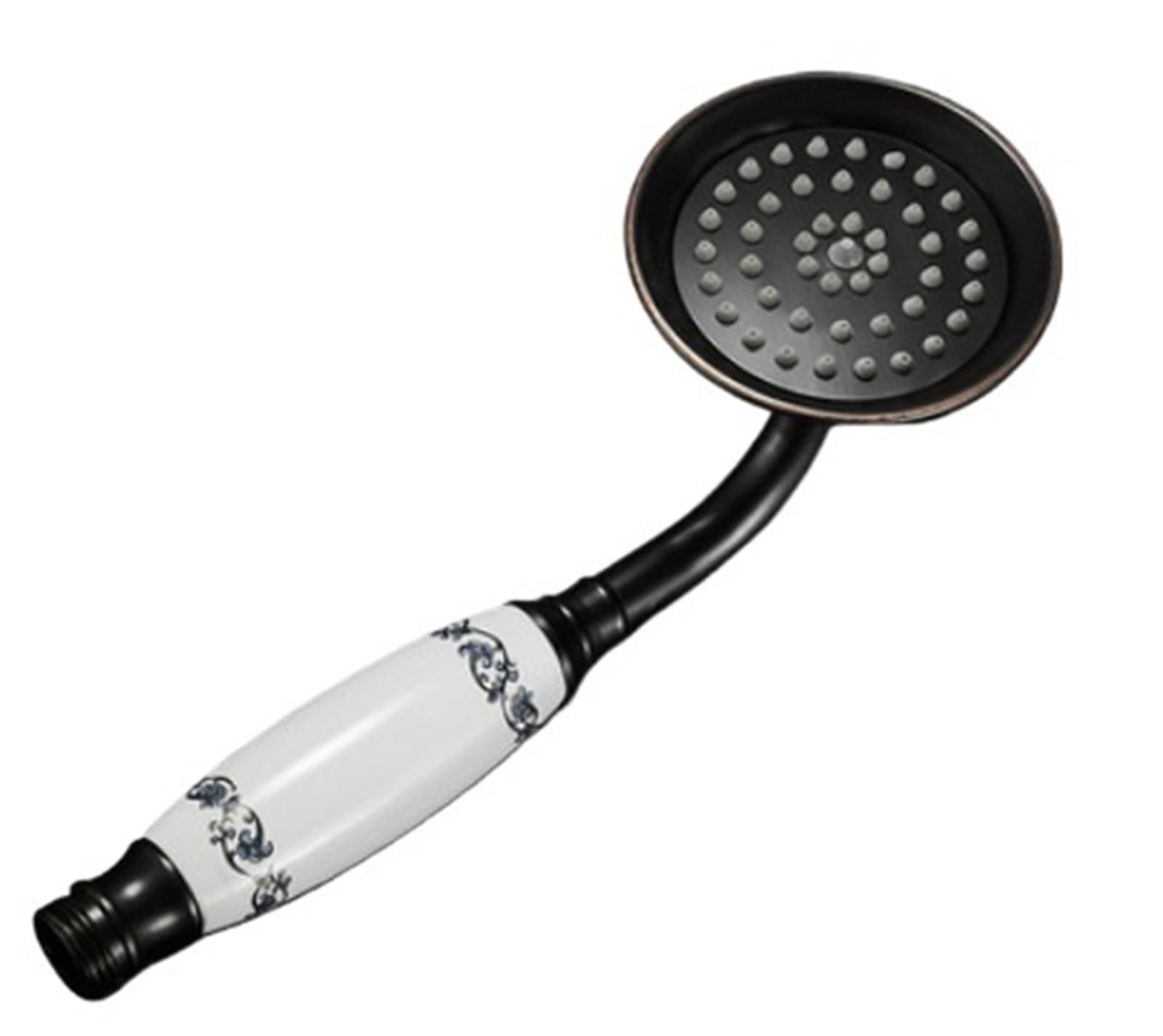 Zymjzbetic Shower Head Hand-held Shower Head Water Saving Antique Bathroom Rainfall Nozzle Aerator High Pressure Handheld(Clear)