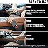 Tevlaphee Upgraded Steering Wheel Lock, Seat Belt Lock, Metal Head, High Visibility Car Lock Anti-Theft Device, Heavy Duty, Universal Fit for Car, SUV, Pickup, Jeep, Van, RV, 3Keys(Black) #5