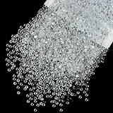 qiipii 5300PCS 3mm Transparent Resin Rhinestones Bulk Flatback Jelly Resin Stones SS10 Clear Bling Diamonds Gems Crystals Tumblers Bottles Charms for Nails Face Eyes Makeup Body Crafts Beauty Decor