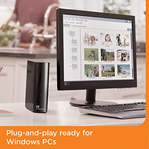 Image of WD 16TB Elements Desktop External Hard Drive, USB 3.0 for plug-and-play storage - WDBWLG0160HBK-NESN
