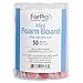 ForPro Professional Collection Mini Foam Board, Double-Sided Nail File, 280/400 Grit, 3.5” L x .5” W, Pink, 50-Count