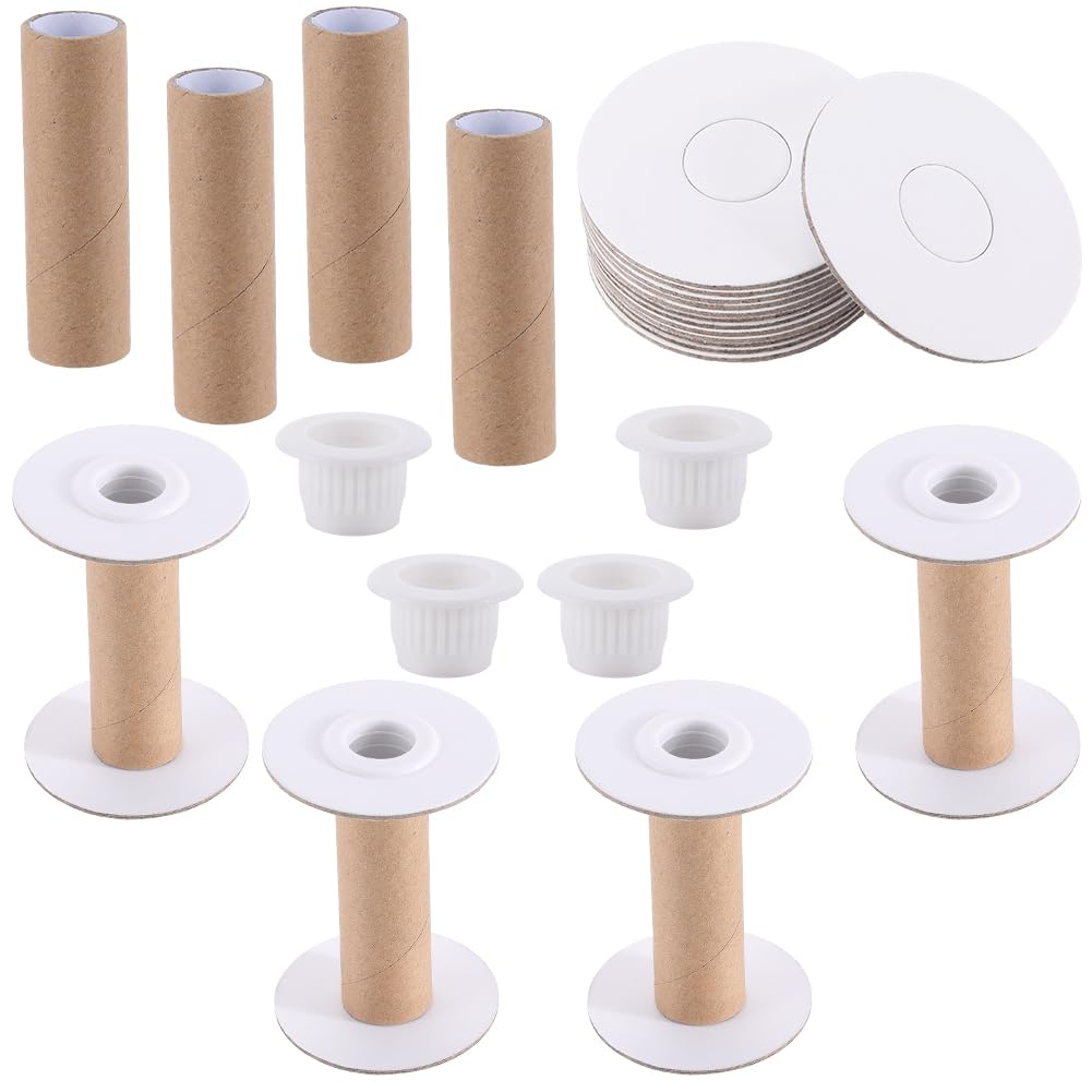Bobinas de costura de papel SUNNYCLUE vacías para alambre y organizador de cuerda textil 10 uds