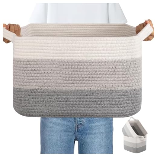 Stylish Cotton Rope Storage Baskets Set