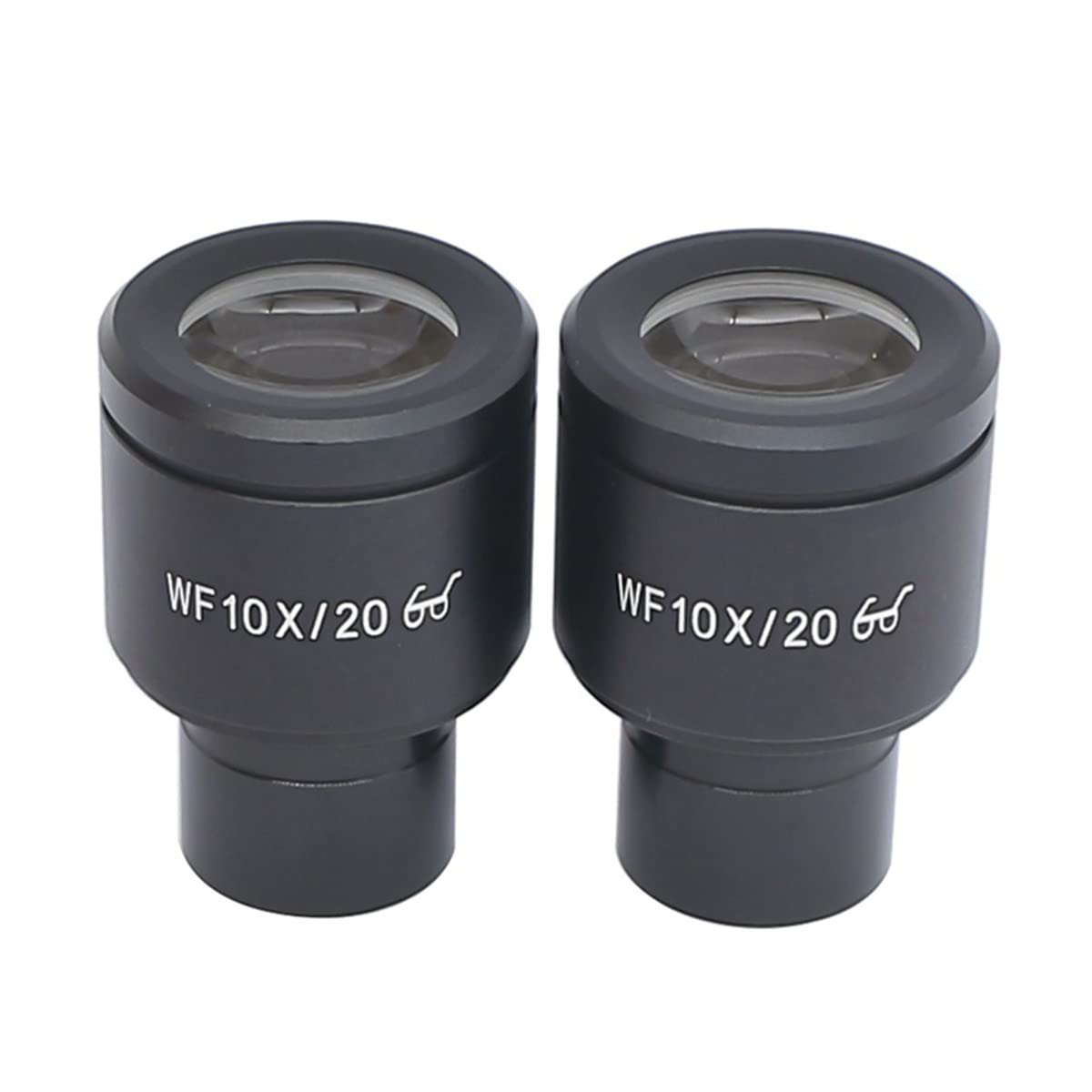 Akcesoria do mikroskopu laboratoryjnego WF10X wysoki punkt widzenia okular pole widzenia 20 mm mocowanie okularu 23,2 mm W/waga celownika (2 szt. bez skali)