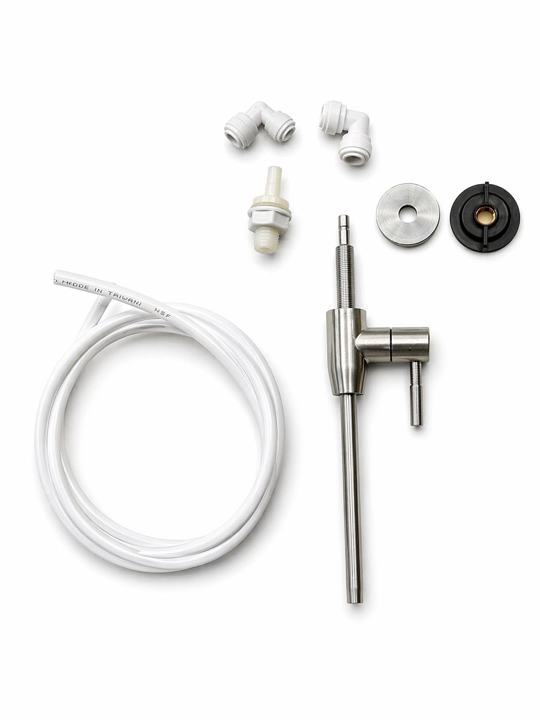 SS 304 Grade Faucet Tap for Cabinet RO Water Purifiers, Stainless Steel (3/8 inch Pipe)-image-19