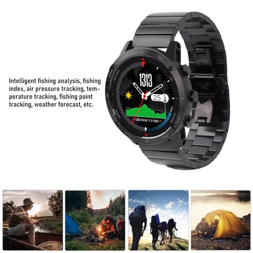 ASHATA Sports Smartwatch, 1,3 Zoll 50 M Wasserdicht Zum Tauchen f&uuml;r M&auml;nner