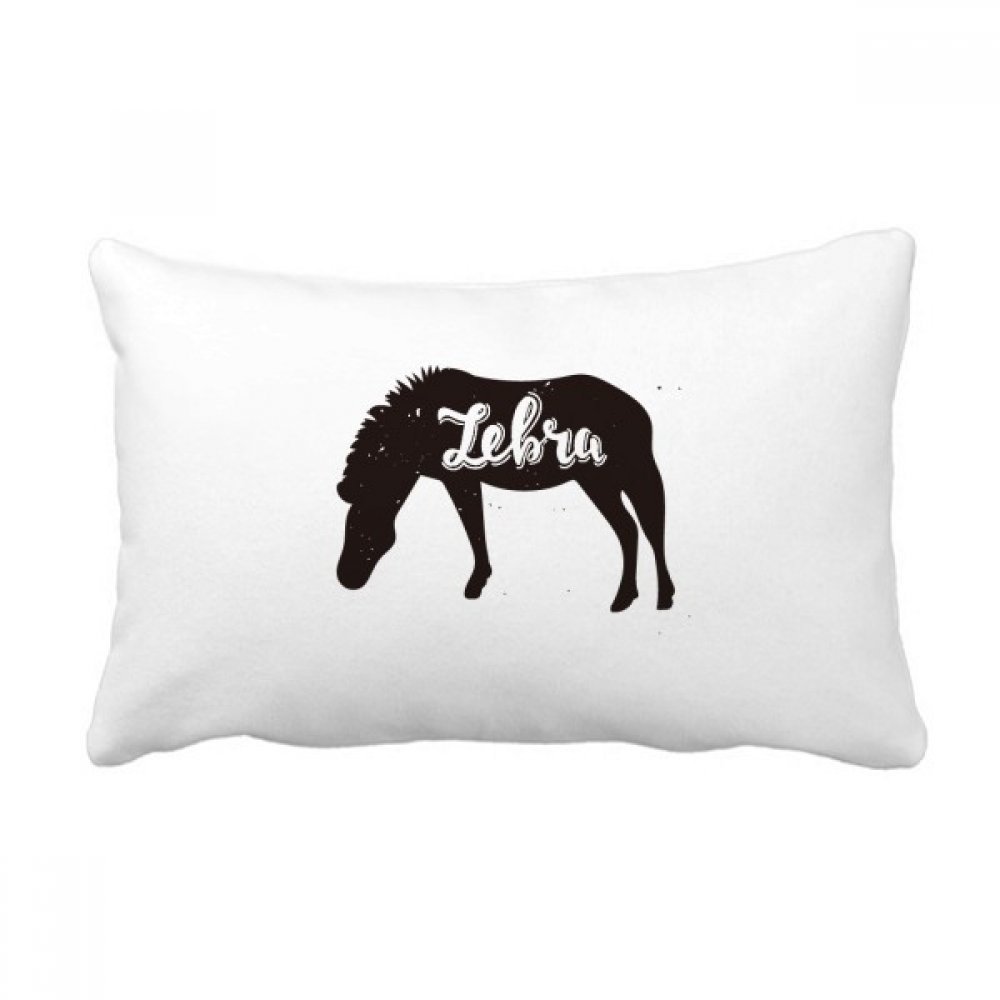 Coussin lombaire imprimé animal noir et blanc idée cadeau déco originale maison