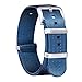 BINLUN Bracelet de Montre en Nylon Militaire NATO Remplacement Bracelet Montre avec Boucle en Acier Inoxydable Hommes Femmes 20 Couleurs 18mm 20mm 22mm 24mm (Version de Mise à Niveau)