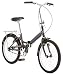 Schwinn Hinge Folding Bike, Great for Urban Riding and Commuting, Featuring Low Step-Through Steel Frame, Single-Speed Drivetrain, Front and Rear Fenders, Rear Rack, Carrying Bag, and 20-Inch Wheels