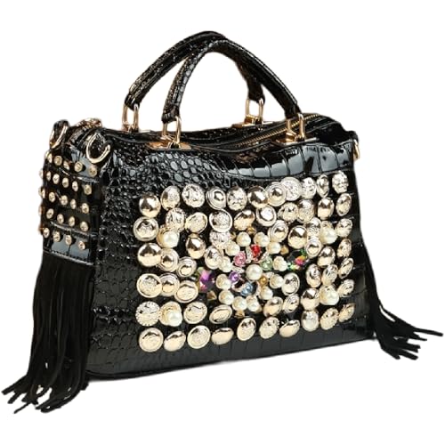 Bolso Satchel de Mujer con Asa Superior de Cuero miniatura 1