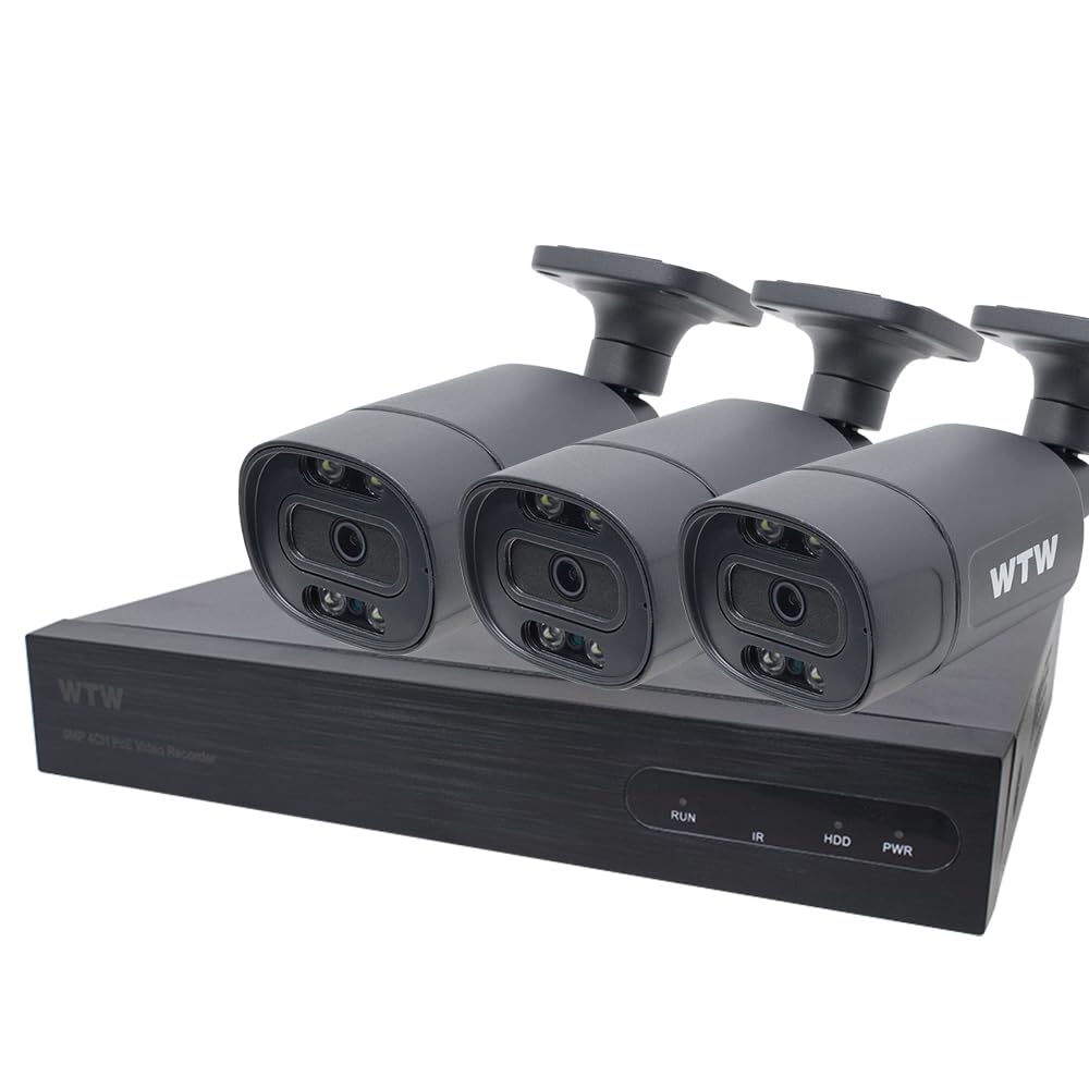 Amazon.co.jp: WTW 塚本無線 500万画素XPoE3台セット バレット型