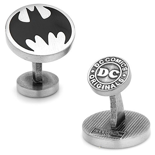 DC Comics Vintage Batman Logo Cufflinks, Officially Licensed