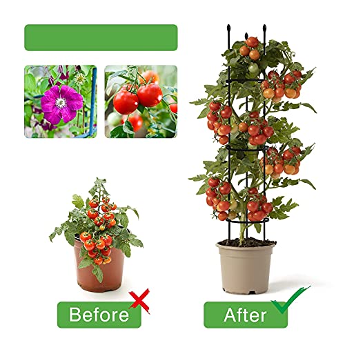 Advtim-Garden-Trellis-Tomato-Cage2-Packs-48-Garden-Trellis-for-Climbing-PlantsPlant-Cages-Supports-for-Vines-Crop-VegetableFlowersPotted-Plants