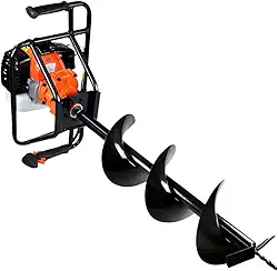 Vulcan Perfurador de Solo com Broca 80x20mm 2.5 Hp Vps520 A Gás Aço inoxidável Laranja com Broca