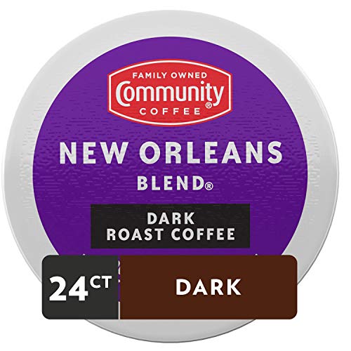 Image of Community Coffee New Orleans Blend 24 Count Coffee Pods, Special Dark Roast, Compatible with Keurig 2.0 K-Cup Brewers, 24 Count (Pack of 2)