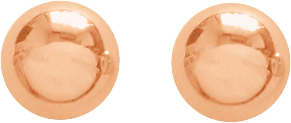 Ritastephens 14k Yellow White Rose Gold Ball Set Earrings 4mm Stud Post 3 Pair Set