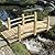 EPICOZY Wooden Garden Bridge Classic Wooden Arch Footbridge with Safety Railings, 530 lbs Capacity, Decorative Pond Bridge Landscaping for Outdoor Garden Yard Backyard Creek Farm, Natural