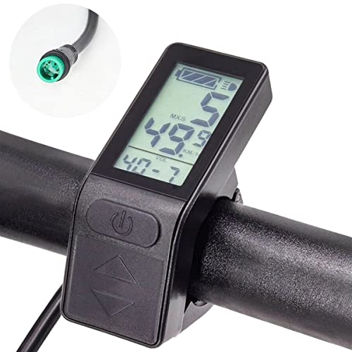 KT-LCD4 Mini Écran LCD Pour Vélo Électrique – 24/36/48/52V – Étanche IP56, Connecteur 5 Broches, Compatible Contrôleur KT
