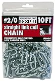 Crawford-Lehigh C160PK 2/0-by-10-Foot 520-Pound Capacity Straight Link Coil Chain