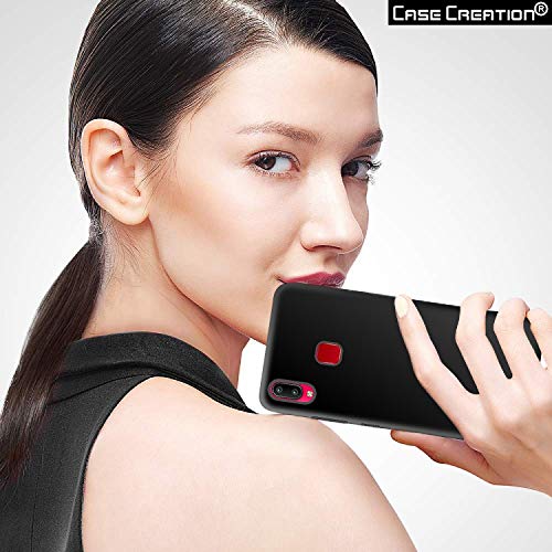 Image of Case Creation Luxurious OG Series for VivoY91 Case Cover,Anti-Dirty Slim Case Frosted Matte Cute Candy TPU Raised Bezel (Splash of Color) Back Cover for Vivo Y91 -Black