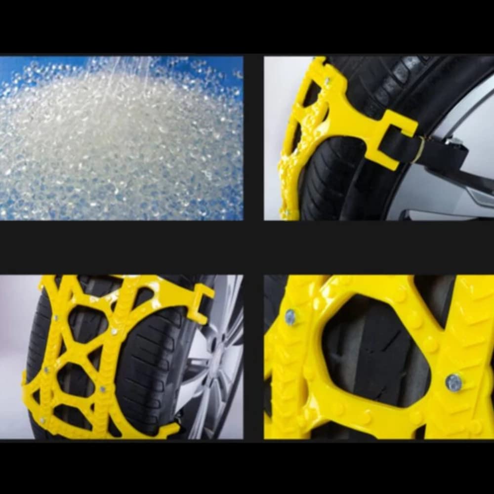 10 Pezzi Catene Da Neve Per Audi Q2 Q3 Q5 Q7 Q8 – TPU Regolabile Antiscivolo, Adatto A Pneumatici 165-275 Mm