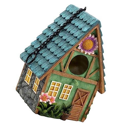 MOTHNUR 園装飾用吊り下げ式野鳥巣箱 手作り樹脂工芸品 鳥の冬用保温巣屋 バルコニーやのシンプルデザイン