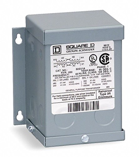 SCHNEIDER ELECTRIC 750SV1F Transformer Dry 1-Phase 0.75-Kva 240X480-Volt-120/240-Volt