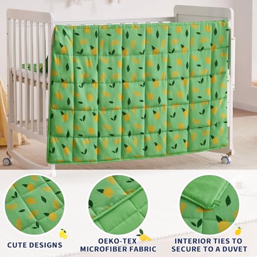 anfie Weighted Blanket Kids (40"x60" 5lbs), Weighted Blanket Cooling Blanket for Sleeping,Throw Size Breathable Blanket with Premium Glass Bead(Lime Green)
