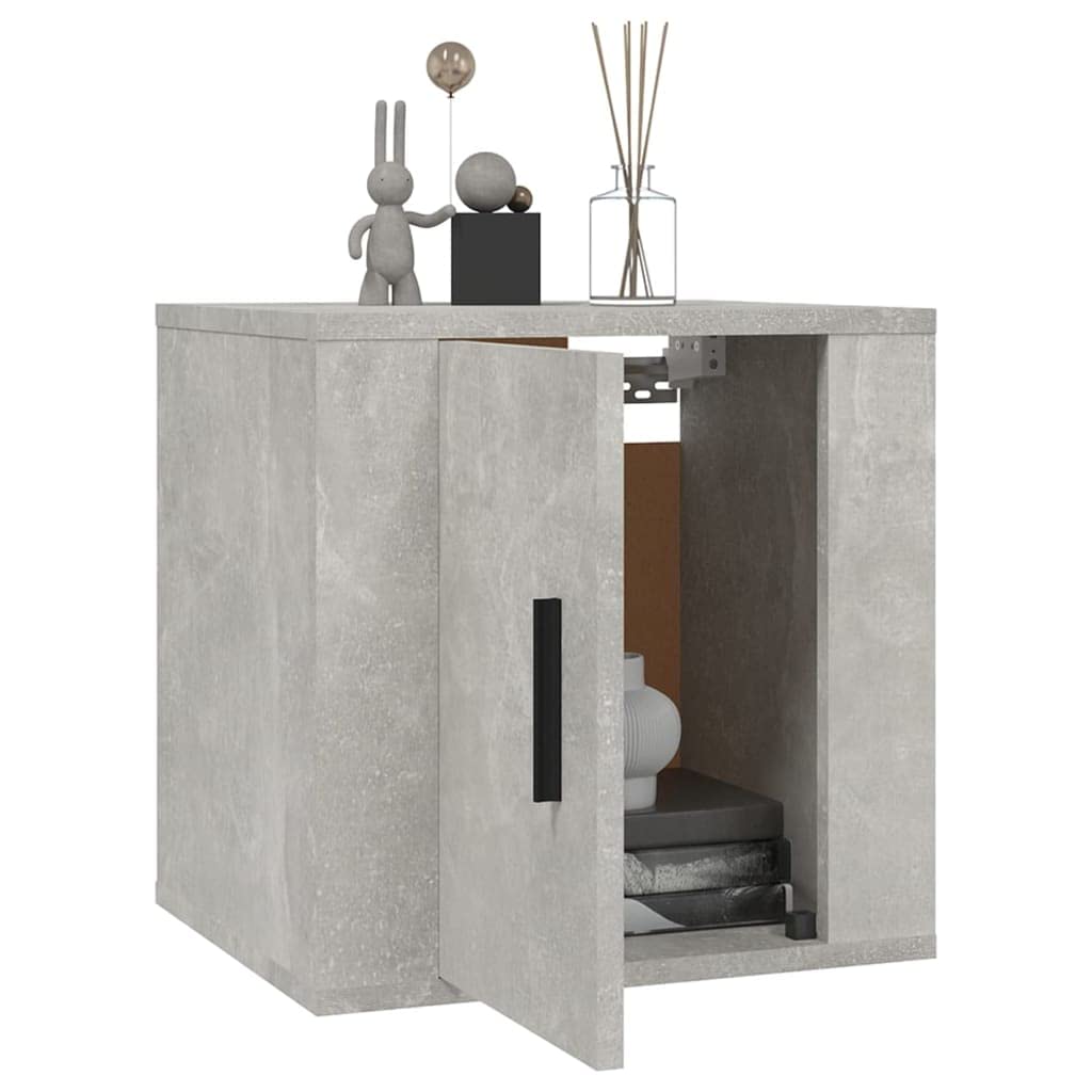 Entertainment Center Stand Unit Home Entertainment Center Home Entertainment Center w salonie, sypialni, szafka ścienna pod telewizor, kolor betonowy szary, 40 x 34,5 x 40 cm, nadaje się do