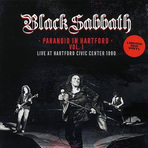Album Art for BLACK SABBATH : PARANOID IN HARTFORD VOLUME 1 - NEW SEALED LIMITED RED VINYL by Black Sabbath