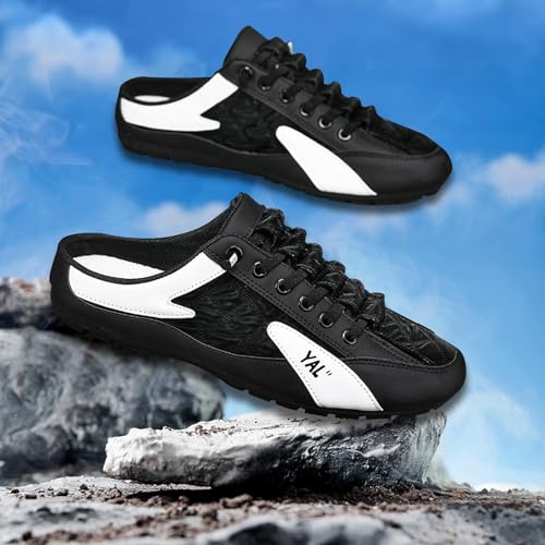 2x Men Slip on Mule S Casual Sports Shoes Loafers Men Clippers for Spring Summer, Work, Hiker, Trekking4