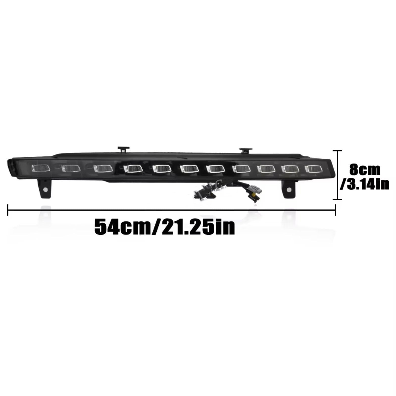 Luci Diurne Auto Per Q7 2010-2015 Funzione Indicatore Direzione Giallo Dinamico Auto DRL Lampadina Fendinebbia Impermeabile Luce Marcia Diurna LED Fari Paraurti Anteriore