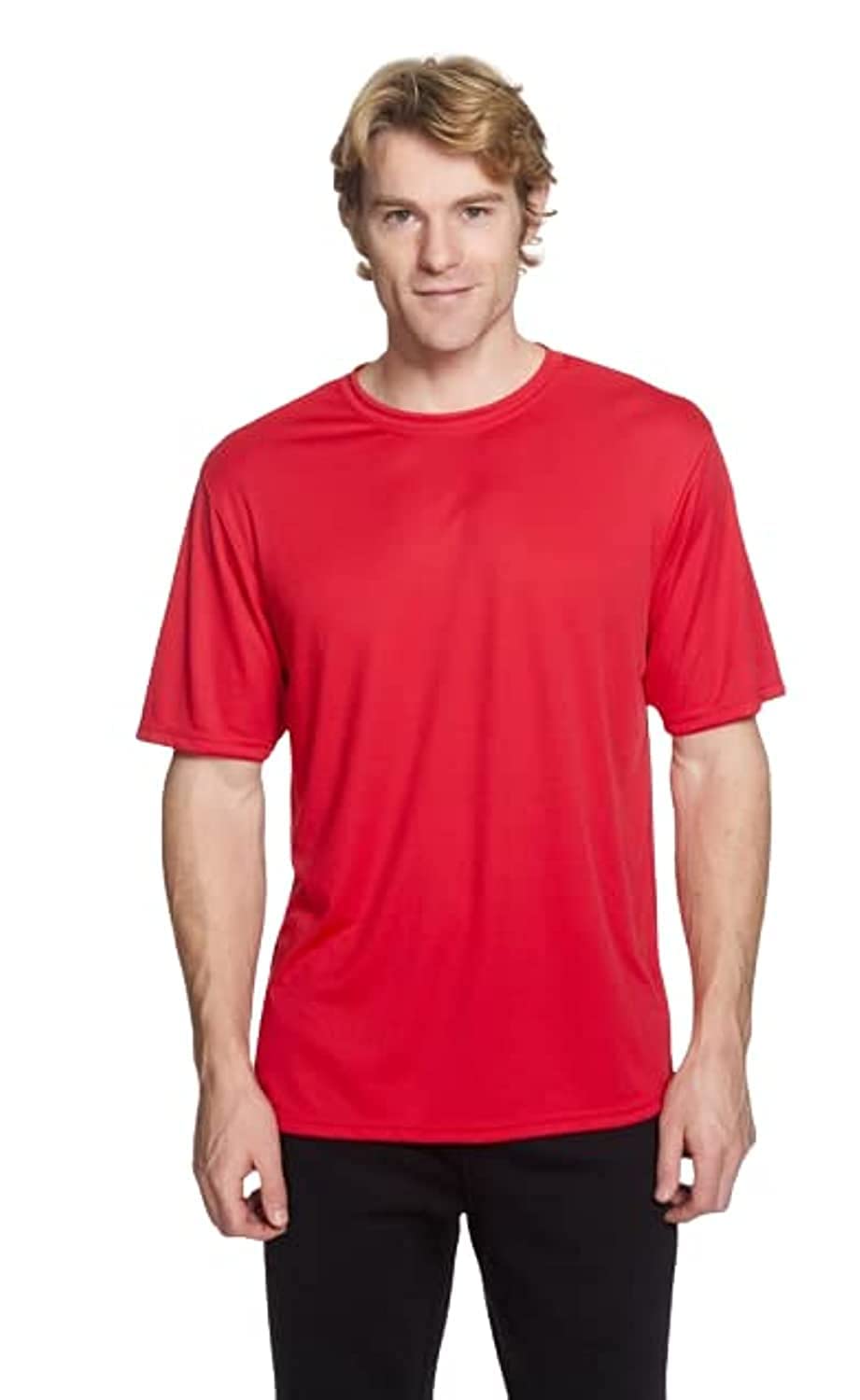 Sports tshirts men dryfit | round neck t shirts for men, Half sleeve crew neck tshirt by Santhome