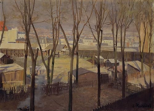 Tableau Toile la Butte de Rusiñol Affiches d'Art 60x90