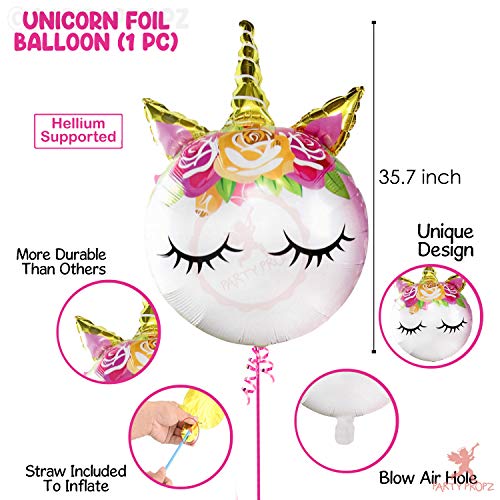 Image of Party Propz Unicorn balloons Combo 5Pcs for unicorn theme party decorations /unicorn theme party supplies