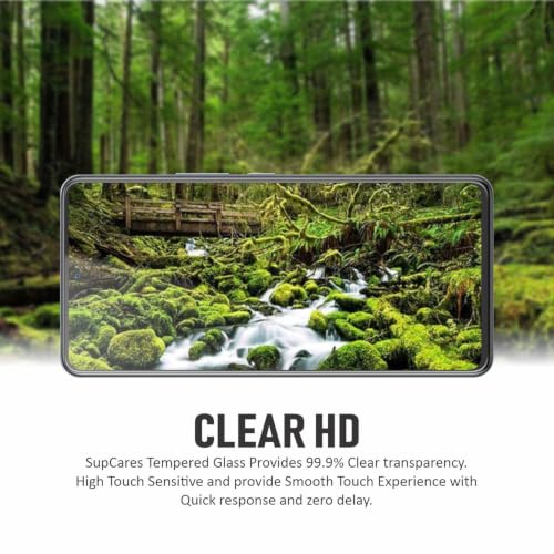 Image of SupCares Tempered Glass for iQOO Neo 7 Pro, iQOO Neo 7, iQOO 11 and iQOO 9T (6.78 Inch) With Installation Kit | 9H Edge to Edge Screen Protector | Black